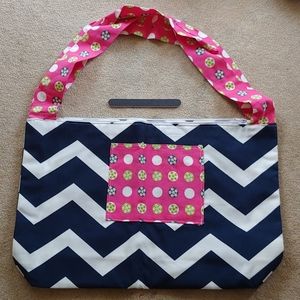 Chevron zipper bag